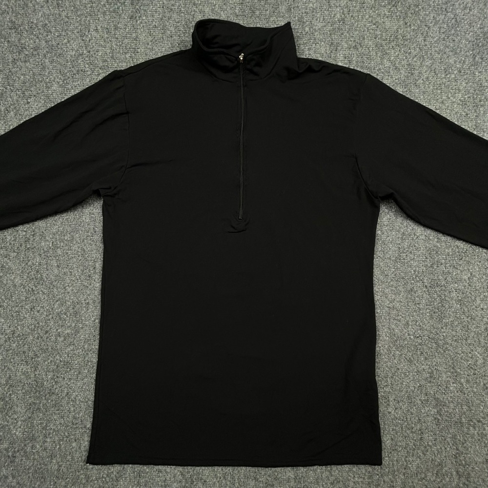 VTG Performance Bicycle 1/2 Zip Pullover Mens‎ M Black Cycling Top USA Made 90s